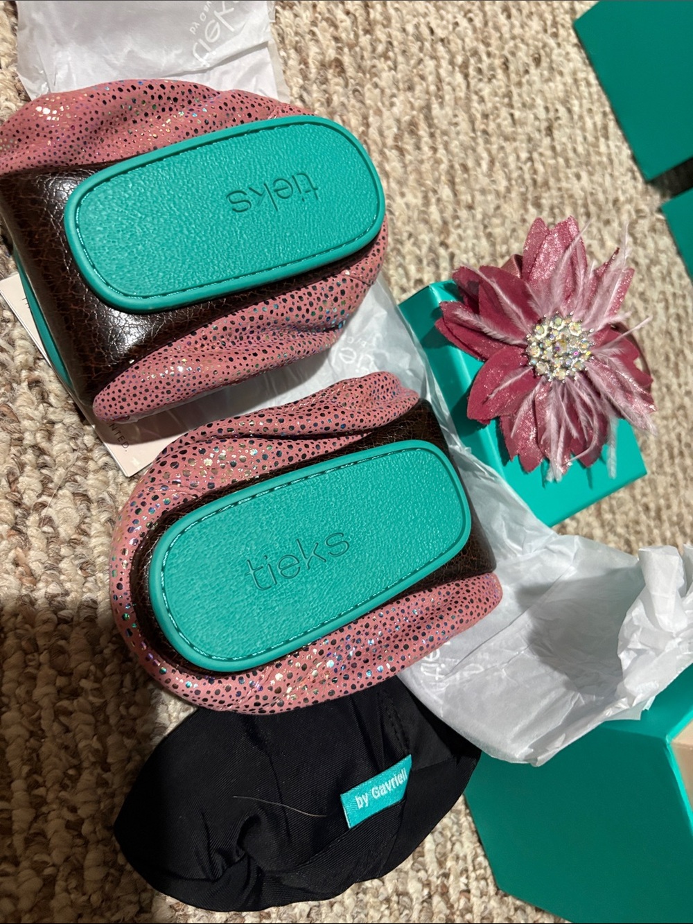 NEW IN BOX:  limited-Edition Tieks Fairy Dust Ballet Flat Sz 8 - Picture 9 of 11